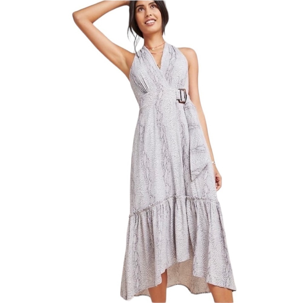 Anthropologie Marfa Snake Dress Size 0P New with Tags MSRP $170
